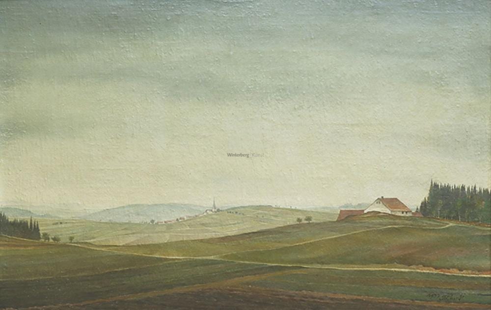 Franz Lenk comparable auction result: franz lenk heuberglandschaft i