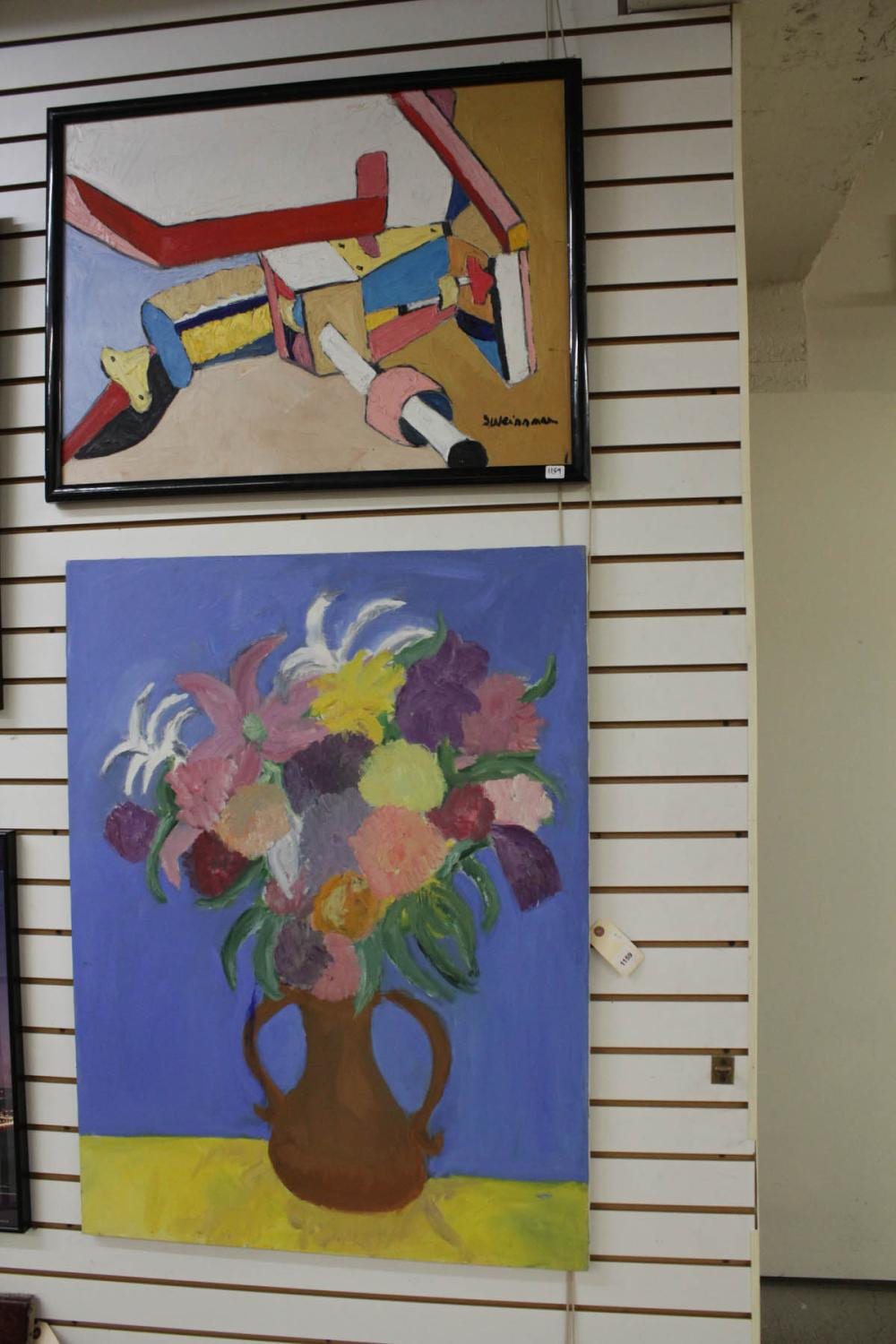 Inez Weissman comparable auction result: inez weissman or ny 1924 2014 2 oils on canvas