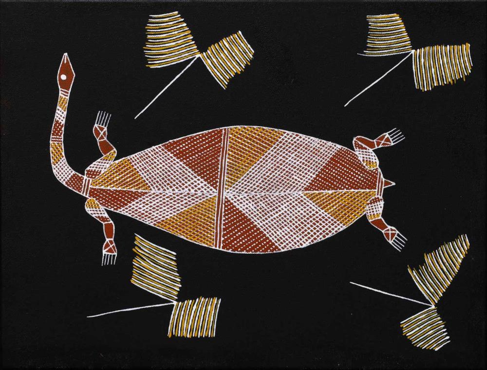 Trevor Nganjmirra comparable auction result: trevor nganjmirra long neck turtle