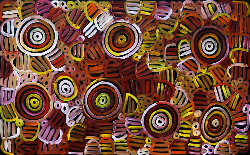 Louise Numina comparable auction result: louise numina napanangka body paint