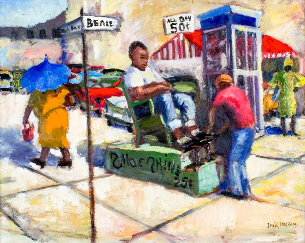 Dixie Durham comparable auction result: dixie hampson durham ar va 1913 2010 oil painting