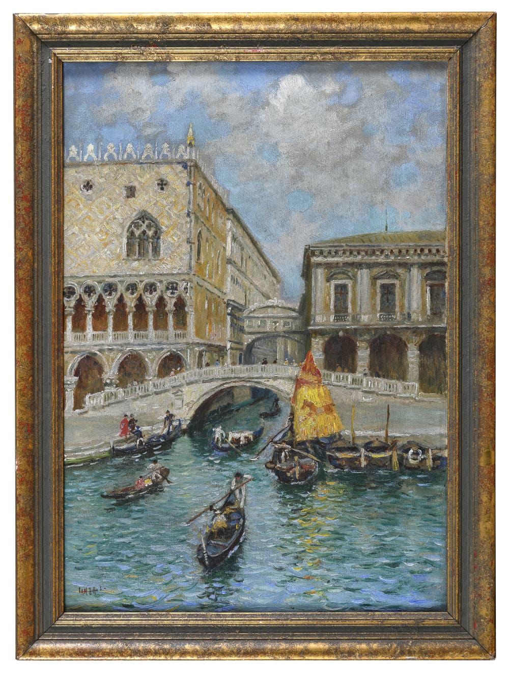 Luigi Lanza comparable auction result: oil painting by luigi lanza