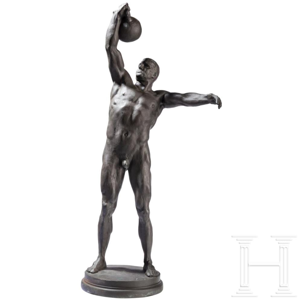 Heinz (1924) Müller comparable auction result: heinz m ller 1872 1941 heavy athlete with ball weight 1st half of the 20th century