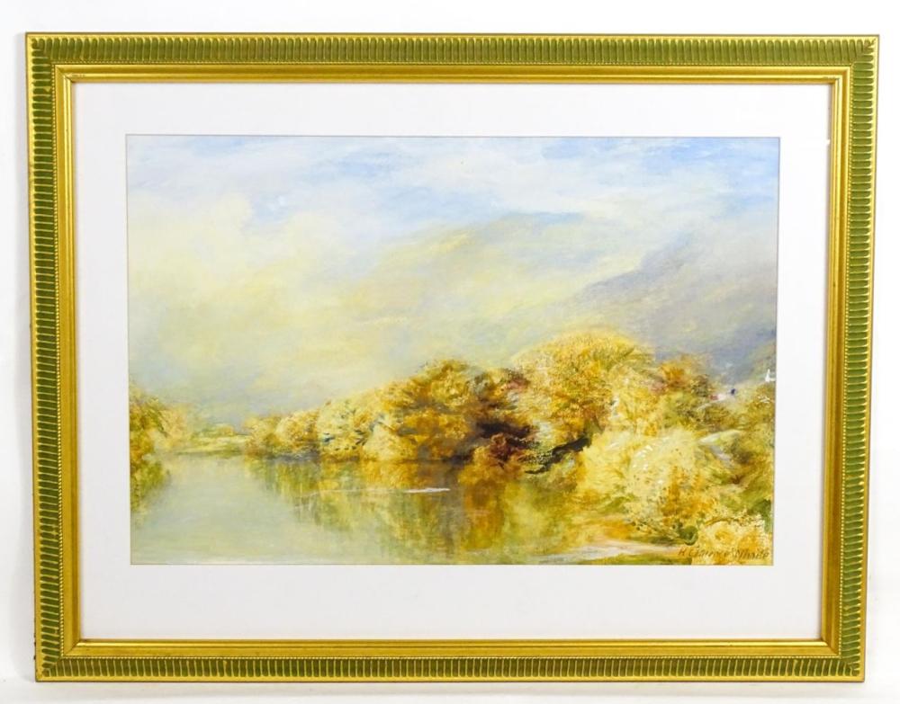 henry clarence whaite 1828 1912 watercolour a salmon pool on the conway ascribed verso exhibit · Claydon Auctioneers · 2023-04-25 Henry Clarence Whaite comparable auction result: henry clarence whaite 1828 1912 watercolour a salmon pool on the conway ascribed verso exhibit