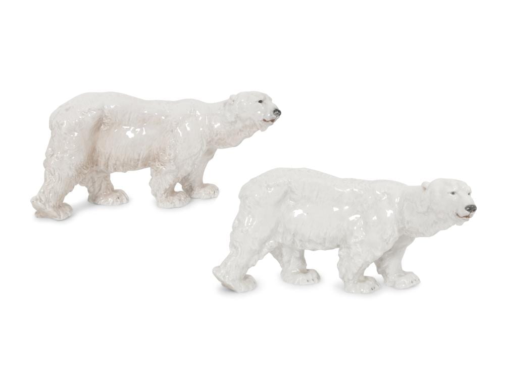 a pair of meissen porcelain polar bears by otto jarl · Hindman · 2023-04-27 Otto Jarl comparable auction result: a pair of meissen porcelain polar bears by otto jarl