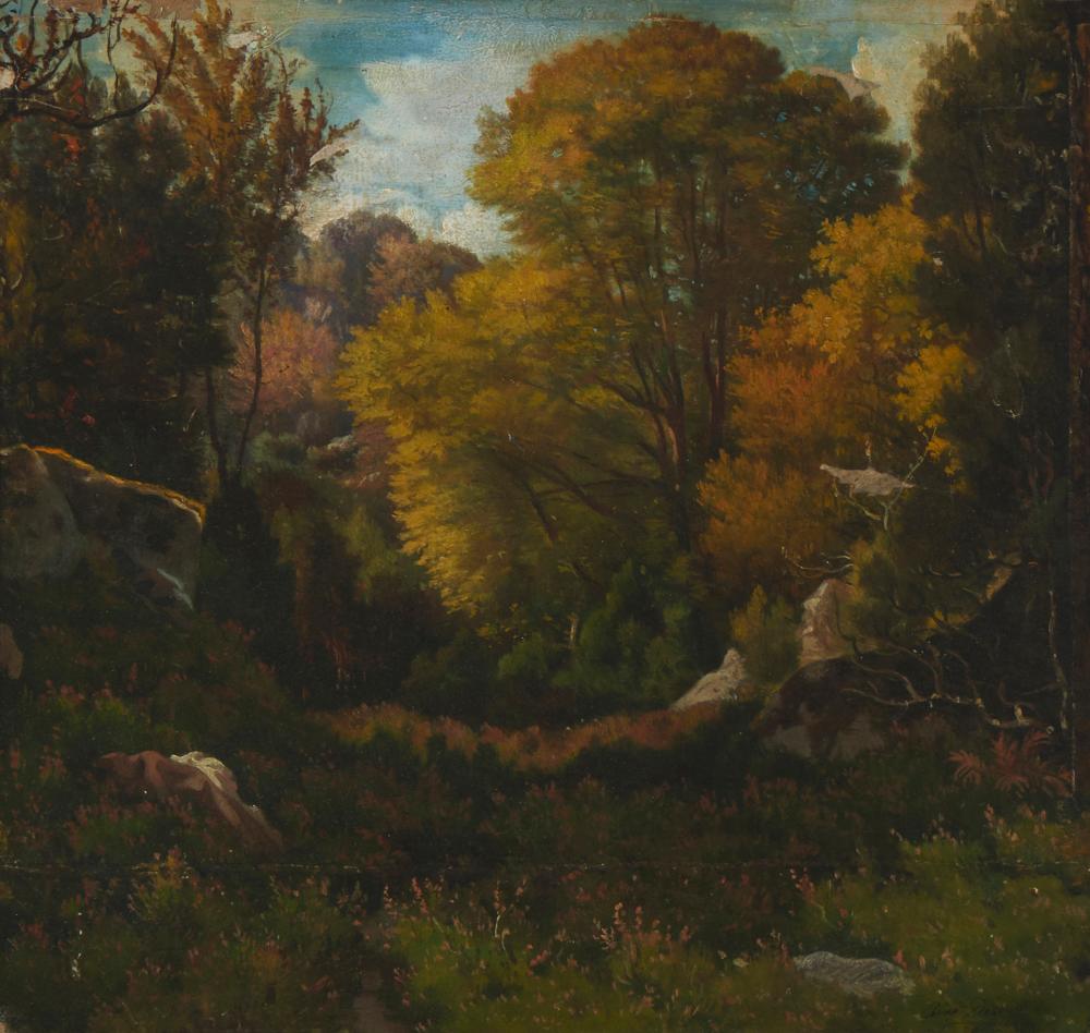 Alexandre Desgoffe comparable auction result: alexandre desgoffe 1805 1882 vall e de la salle oil on panel 14 h x 14 75 w