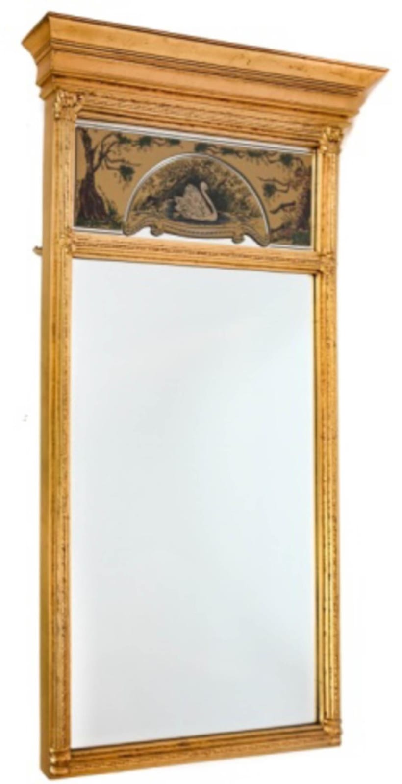 Carolina Mirror Painted Applique Trumeau Mirror sold by Greenwich Auction, lot 244 — auction record photograph