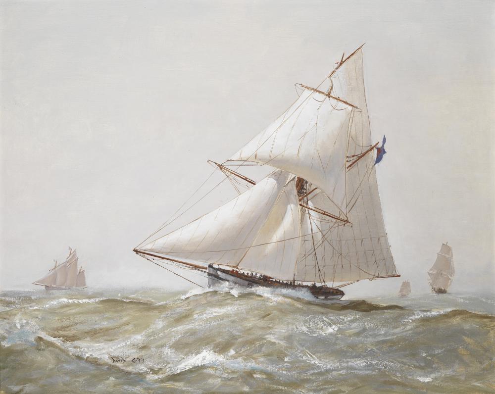David Cobb comparable auction result: david cobb british 1921 2014 sailing on choppy seas
