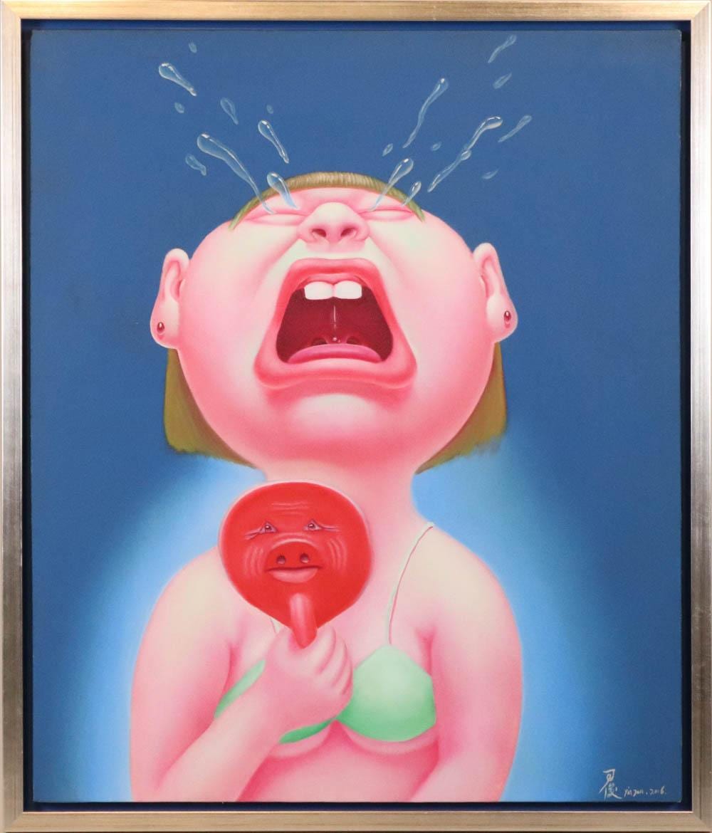 yin jun oil on canvas crying girl · Nye & Company · 2023-04-26 Yin Jun comparable auction result: yin jun oil on canvas crying girl