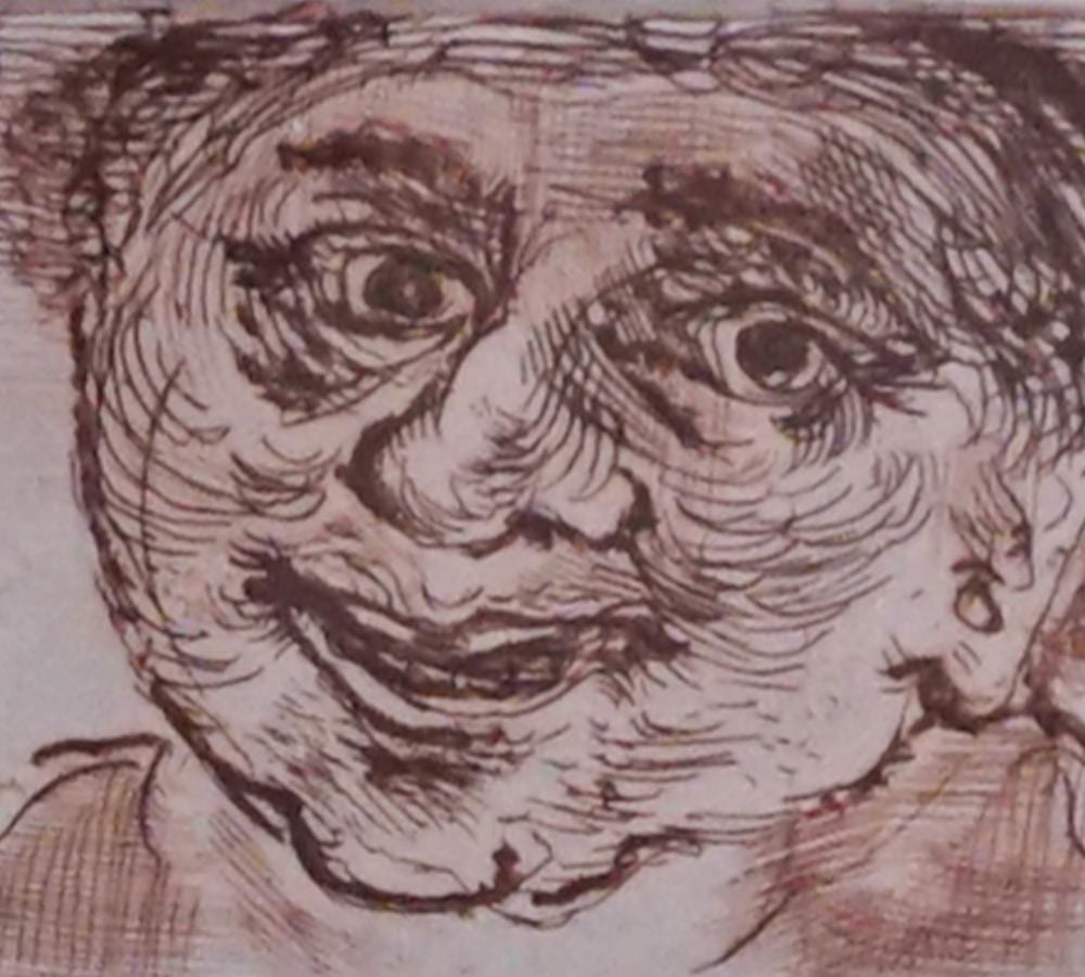 Misch Kohn comparable auction result: misch kohn american 1916 2002 portrait of a man etching and aquatint signed and dated 1963 frame 12 x 12 in 30 5 x 30 5 cm