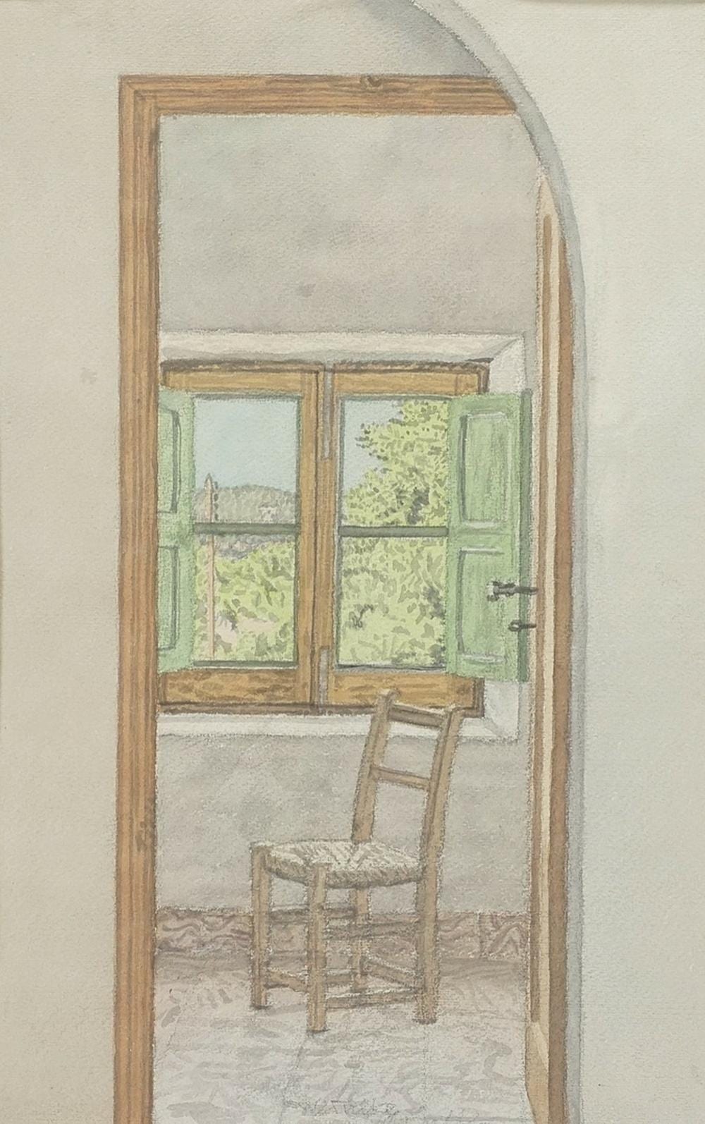 Franz Werneke comparable auction result: franz werneke 1906 1989 view through a window