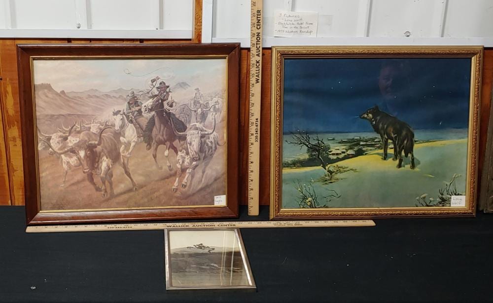 Lone Wolf comparable auction result: lone wolf tree in desert photo western roundup