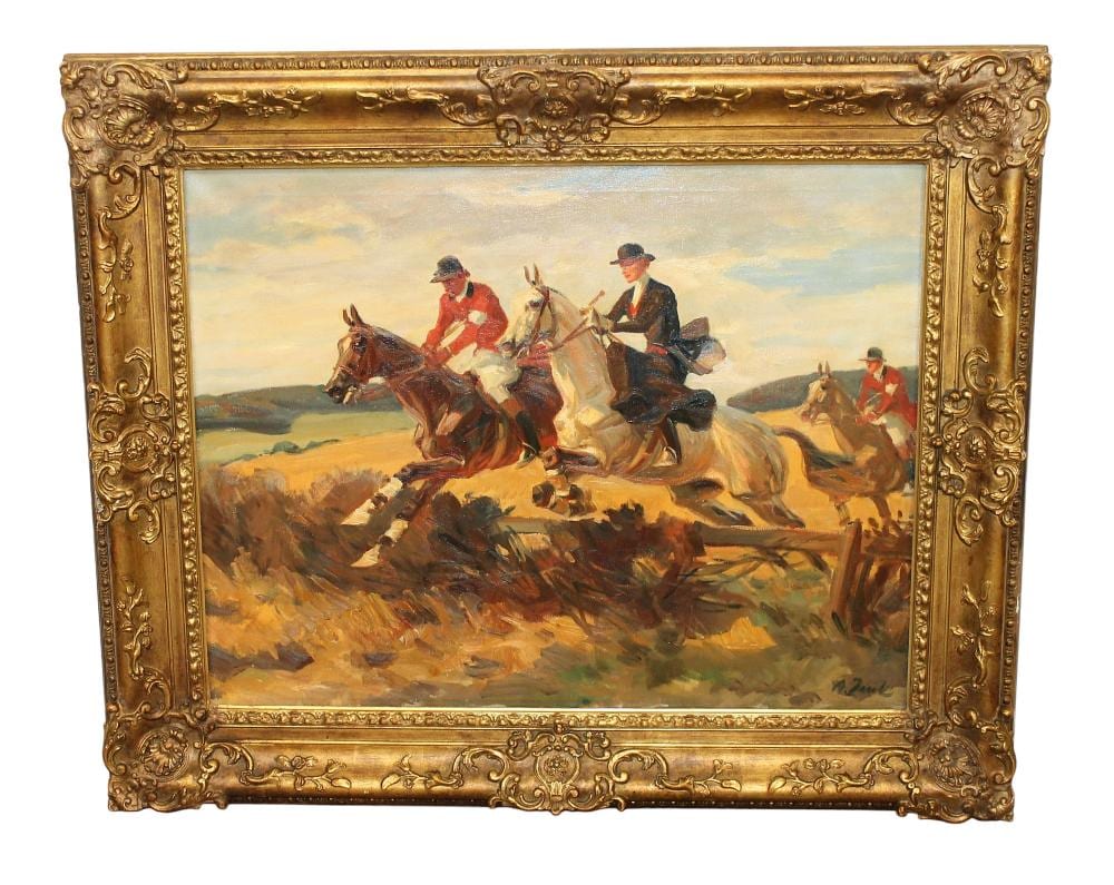 angelo jank 1868 1940 oil on canvas painting english hunt scene · King Galleries · 2023-04-29 Angelo Jank comparable auction result: angelo jank 1868 1940 oil on canvas painting english hunt scene