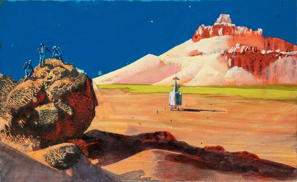 Aldo Di Gennaro comparable auction result: aldo di gennaro viaggio nel sistema solare 1962