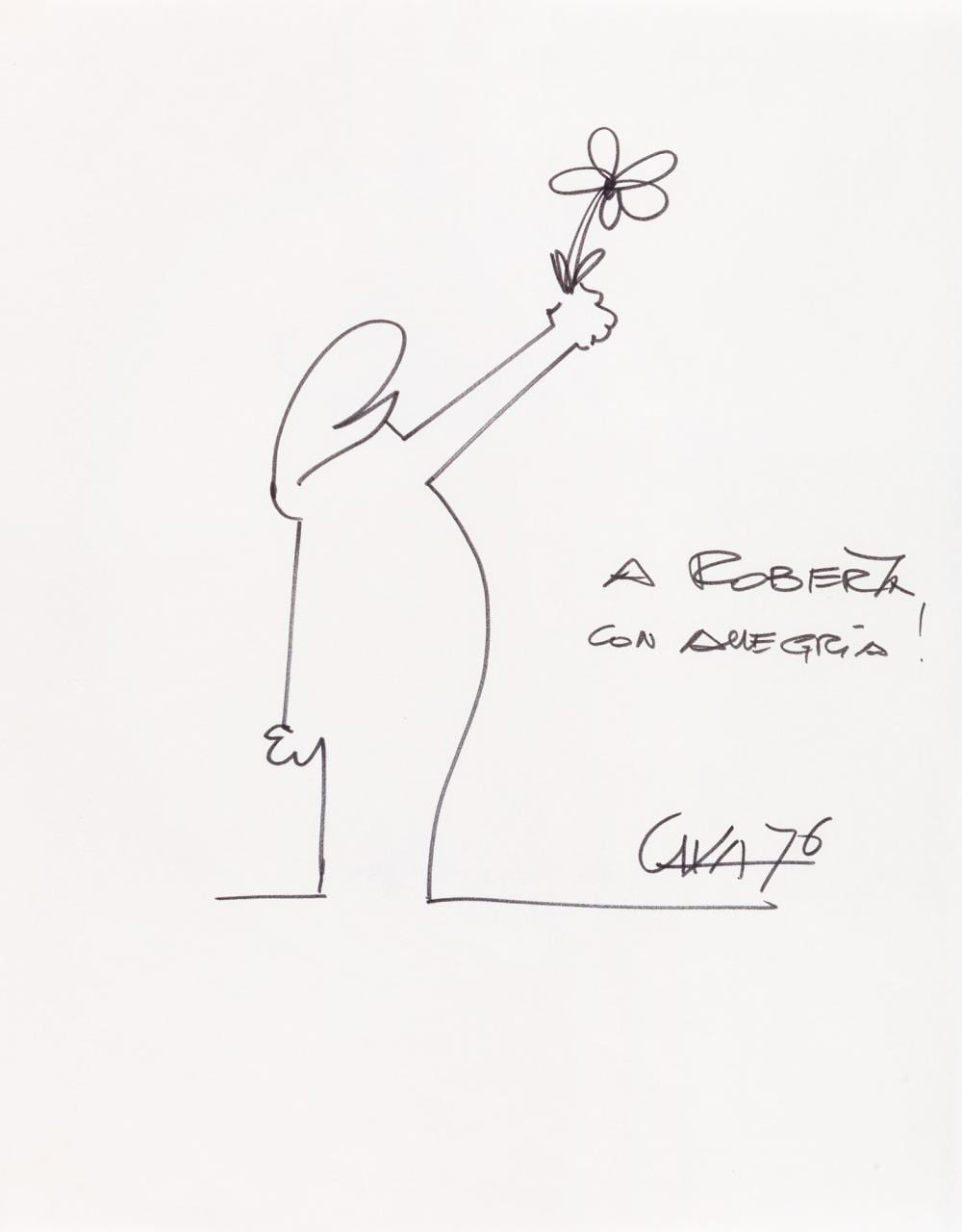 Osvaldo Cavandoli comparable auction result: osvaldo cavandoli la linea 1976