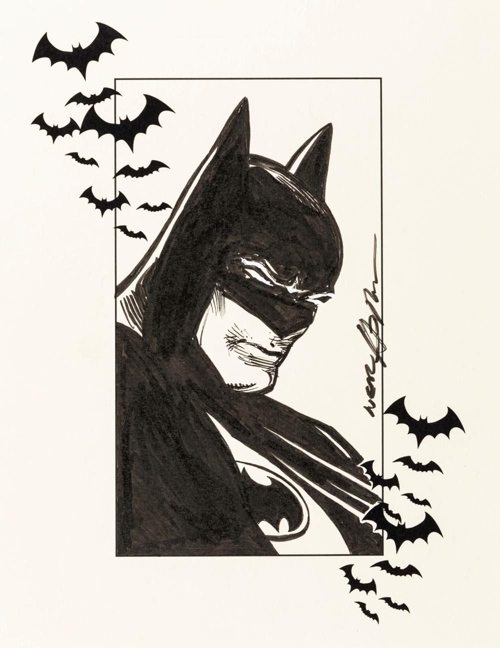 Neal Adams comparable auction result: neal adams batman anni 2010