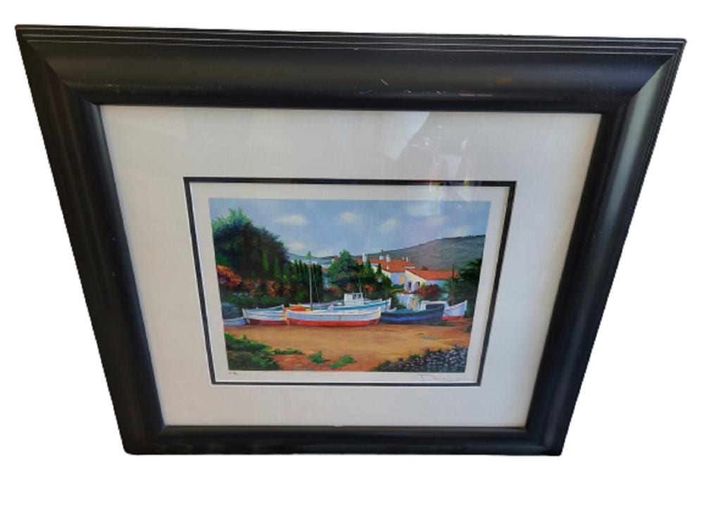 alex perez boats in cadaques serigraph hc24 75 · A KLEINS AUCTION GALLERY LLC · 2023-04-30 Alex Perez comparable auction result: alex perez boats in cadaques serigraph hc24 75