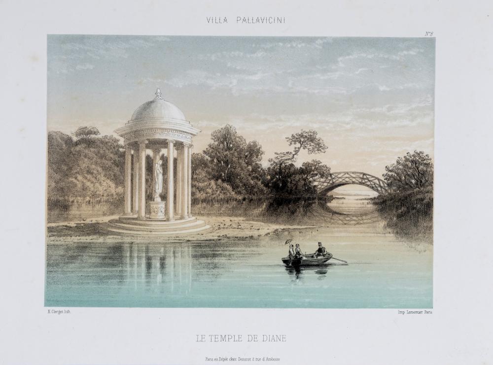 Hubert Clerget comparable auction result: hubert clerget la villa pallavicini a pegli paris denizot editeur 2 rue d amboise 1856