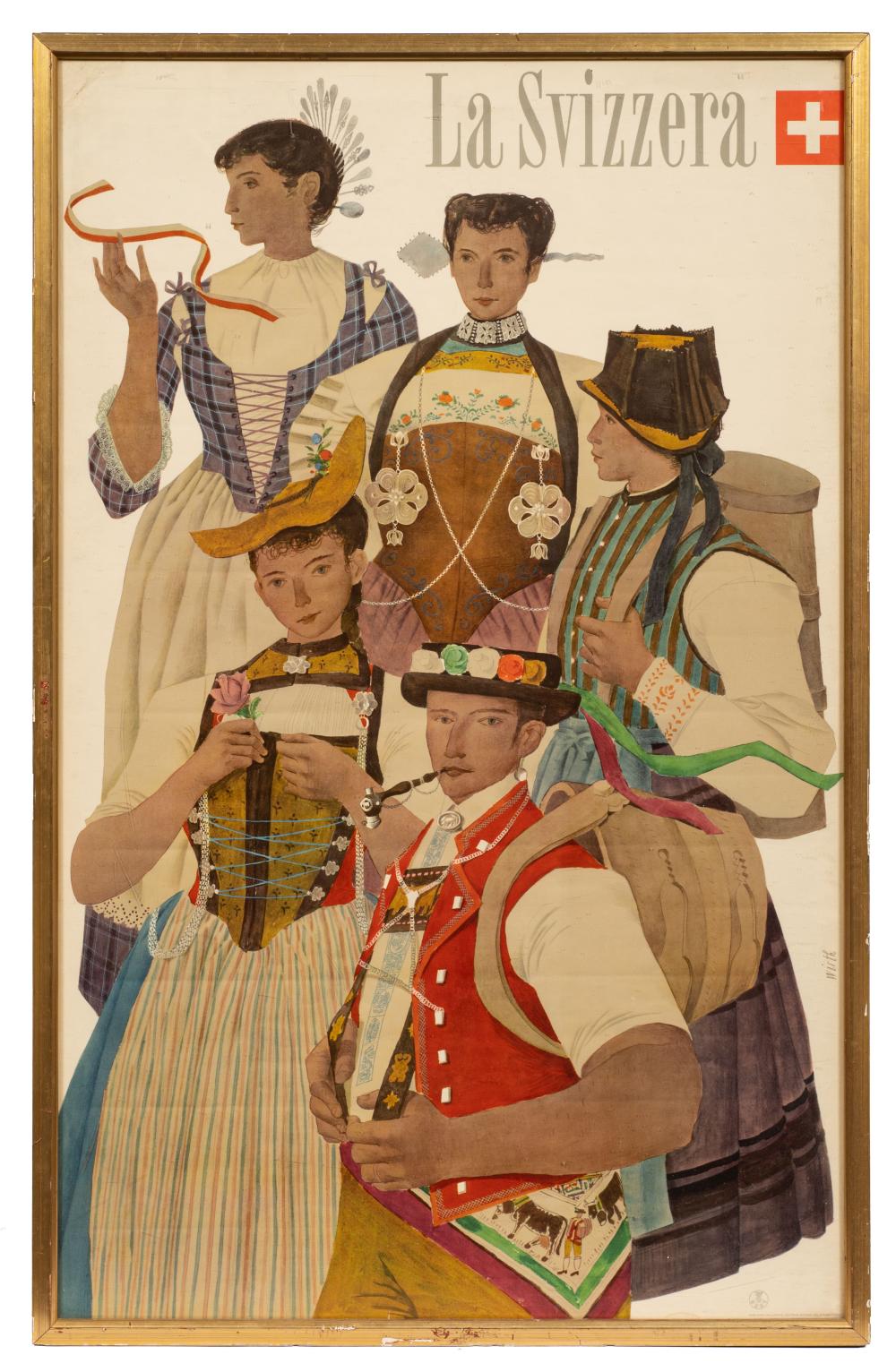 Kurt Wirth comparable auction result: kurt wirth la svizzera swiss travel poster