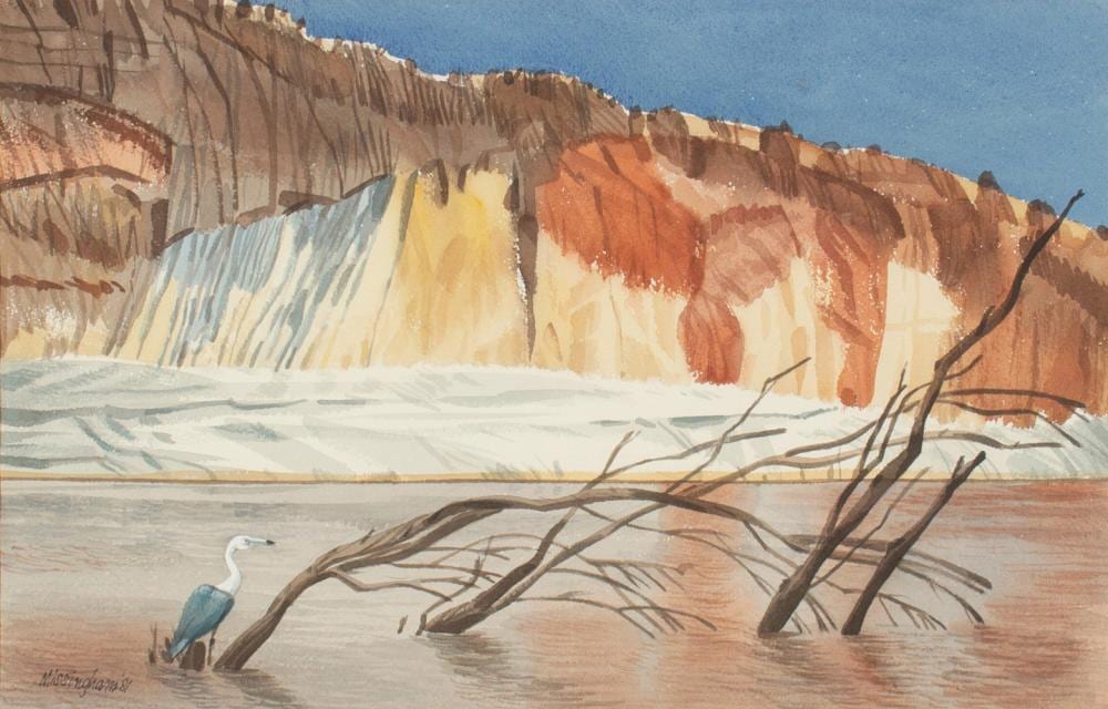 Hal Missingham comparable auction result: hal missingham geike gorge watercolour