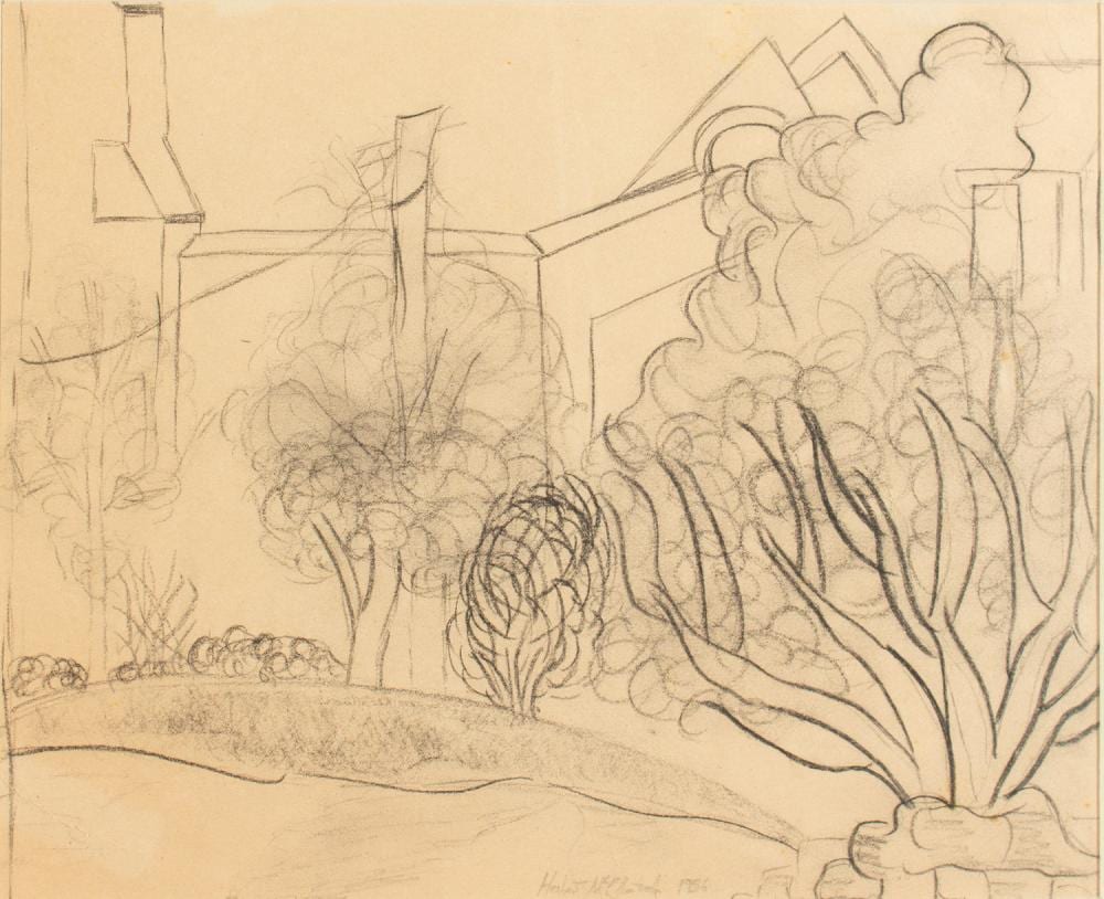 herbert mcclintock street scene charcoal drawing · GFL Fine Art · 2023-04-27 Herbert McClintock comparable auction result: herbert mcclintock street scene charcoal drawing