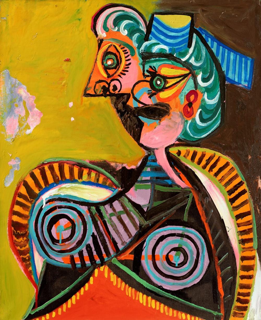 Pablo Picasso (1881-1973) L'Arlésienne (Lee Miller) oil and Ripolin on canv comparable sale