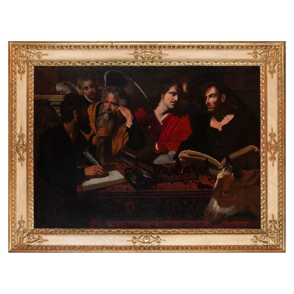 Valentin de Boulogne comparable auction result: valentin de boulogne coulommiers 1591 roma 1632 i quattro evangelisti inizi del xvii secolo