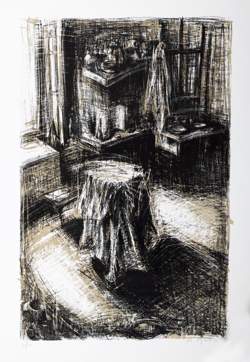 Alessandro Papetti comparable auction result: alessandro papetti milano 1958 internal 1990
