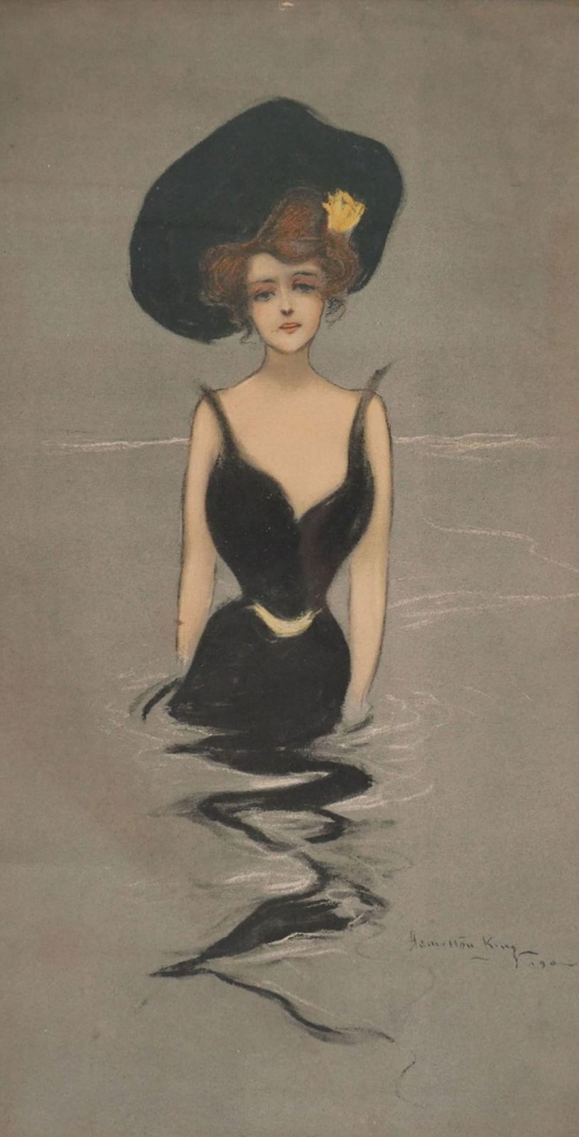 hamilton king american 1871 1952 color 1902 drawing · Myers Fine Art · 2023-04-30 Hamilton King comparable auction result: hamilton king american 1871 1952 color 1902 drawing