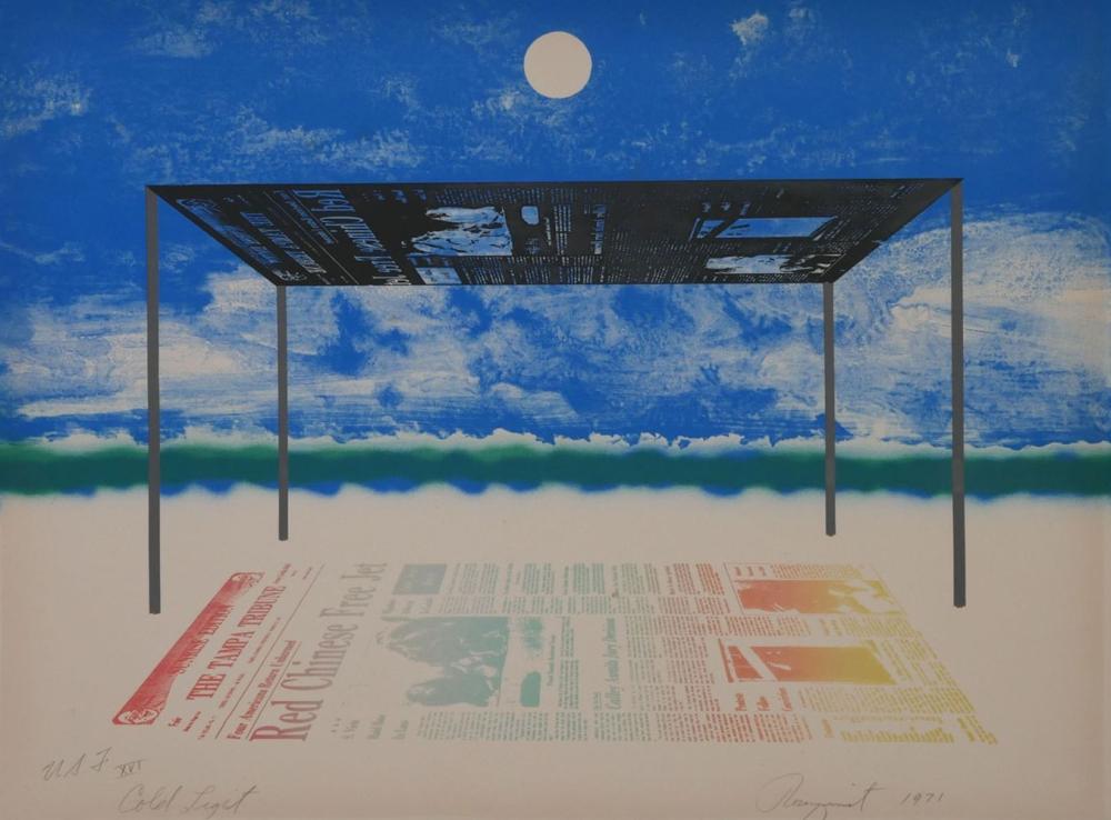 James Rosenquist (1933-2017) Lithograph 1971 Print sold by Myers Fine Art, lot 335 — auction record photograph