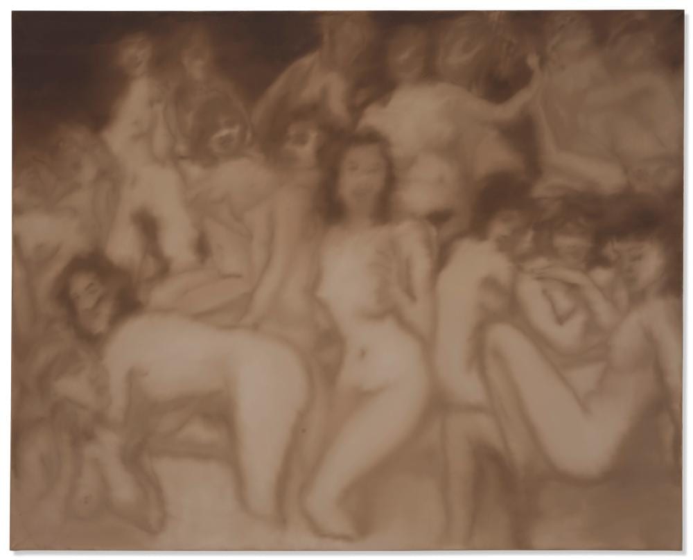 Gerhard Richter (b. 1932) Badende oil on canvas 63 x 78 1/2 in. (160 x 200 comparable sale