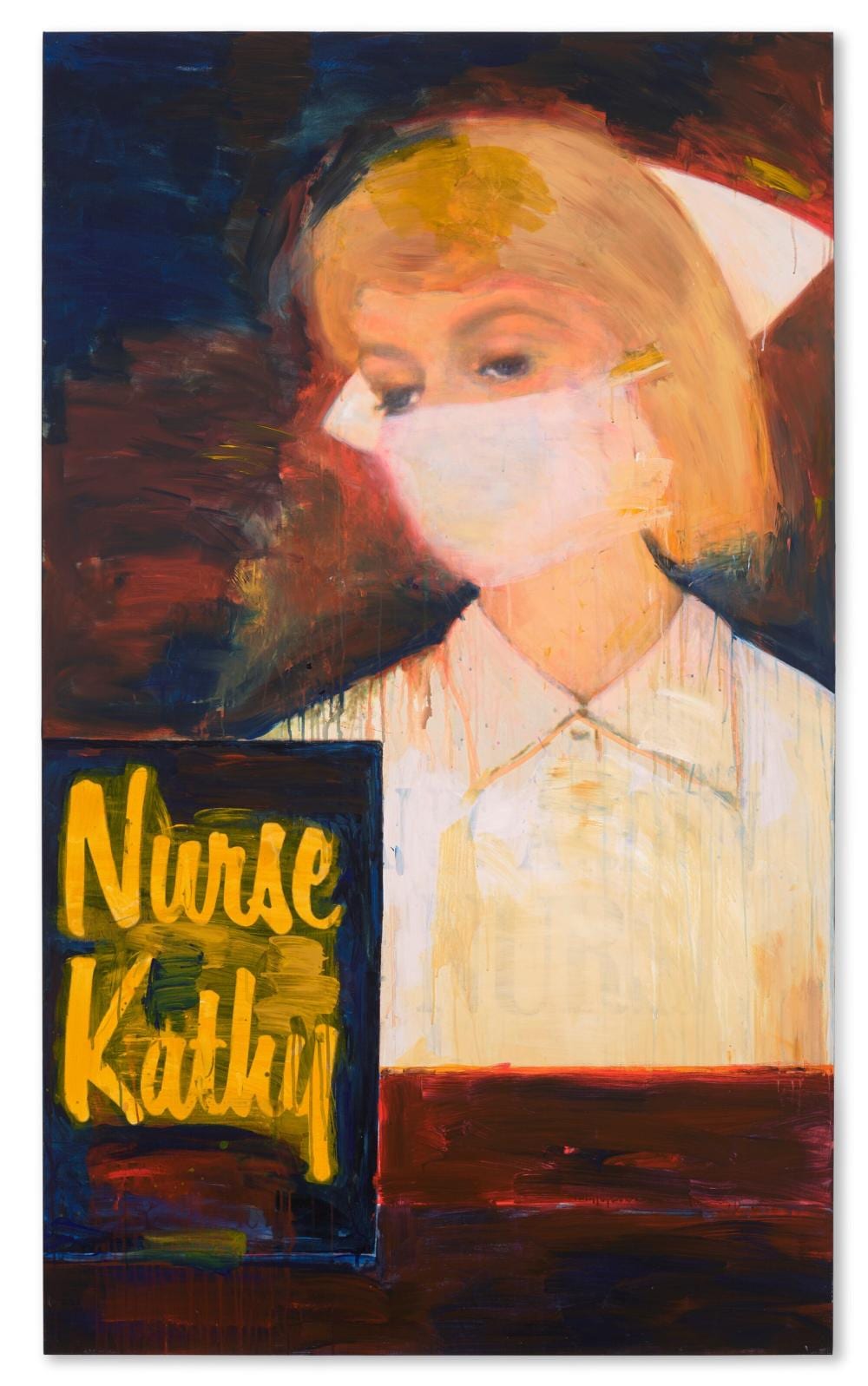 Richard Prince (b. 1949) Nurse Kathy inkjet and acrylic on canvas 77 x 46 i comparable sale
