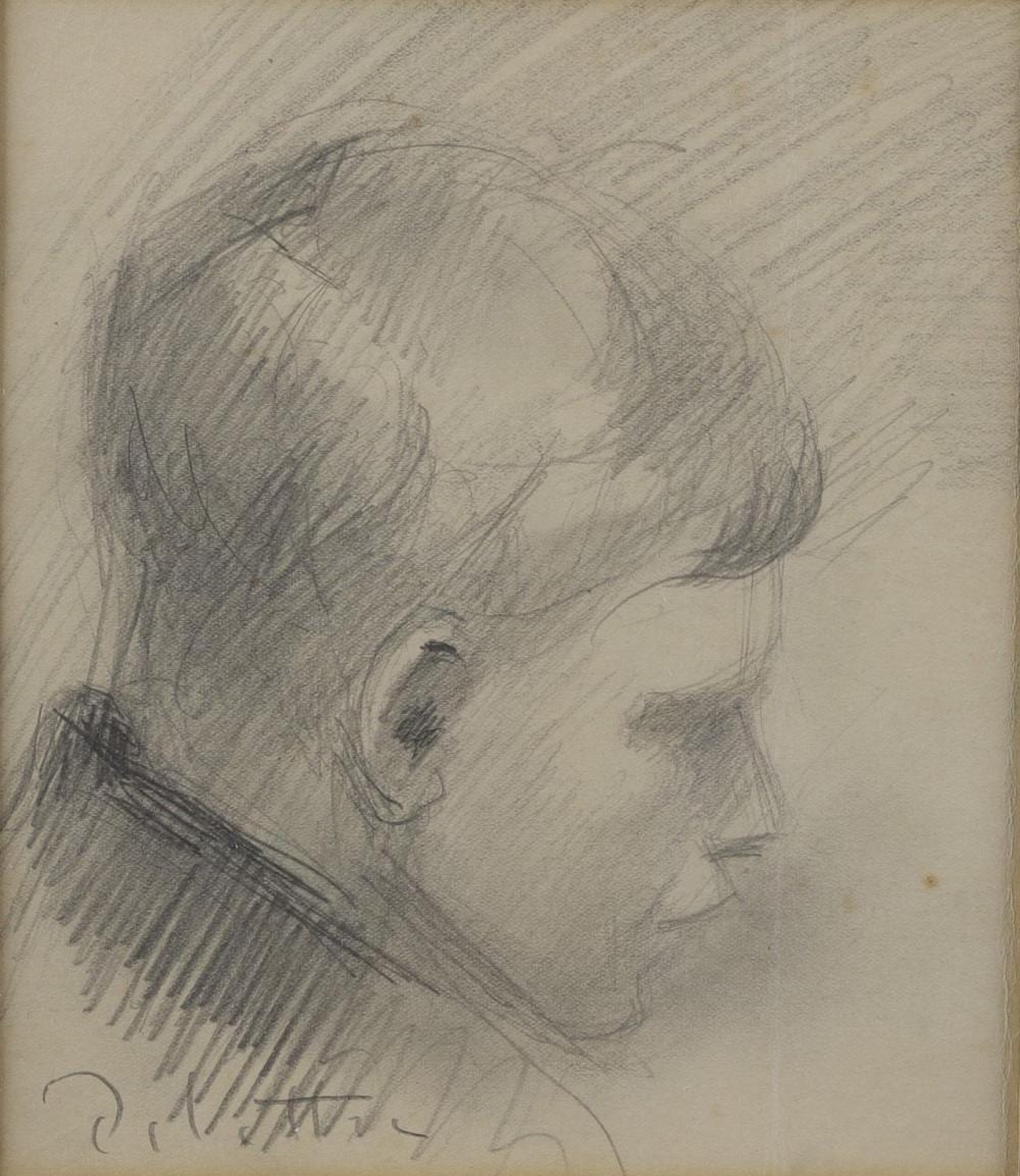 Joseph Delattre comparable auction result: joseph delattre 1858 1912 autoportrait en jeune homme dessin la mine de plomb sign en bas gauche 19 x 16 5 cm