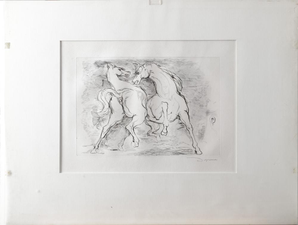 jacques despierre 1912 1995 combat de chevaux pointe s che sign e 30 x 40 cm · Les Andelys Enchères · 2023-05-13 Jacques Despierre comparable auction result: jacques despierre 1912 1995 combat de chevaux pointe s che sign e 30 x 40 cm