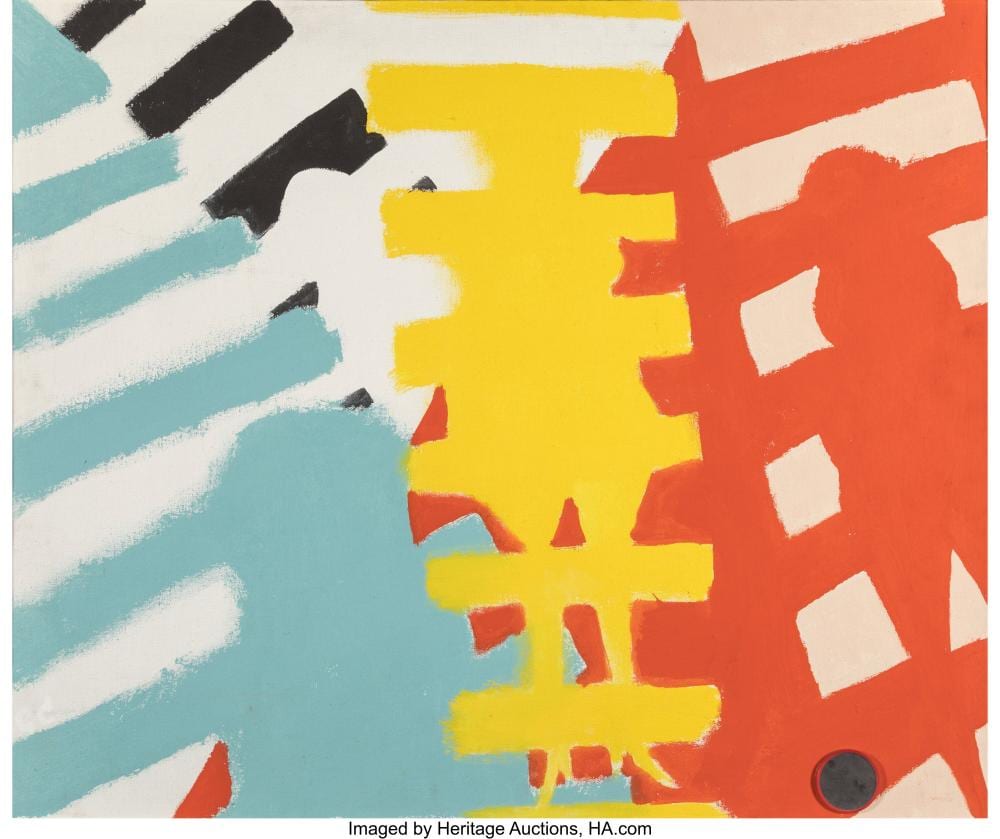 George Marshall Cohen comparable auction result: george marshall cohen american 1919 1999 mirrored abstraction 1965 acrylic o