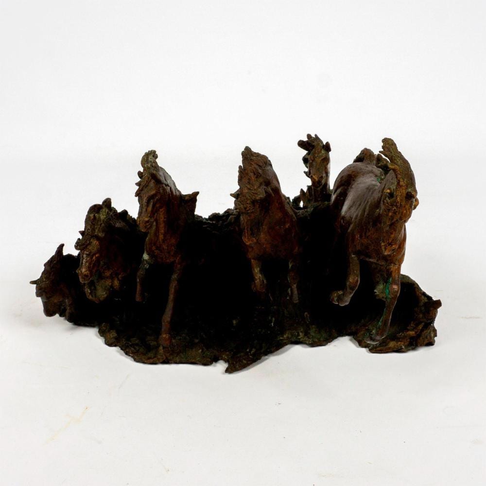 Jorge Coste comparable auction result: jorge coste mexican b 1959 bronze sculpture stampeding horses