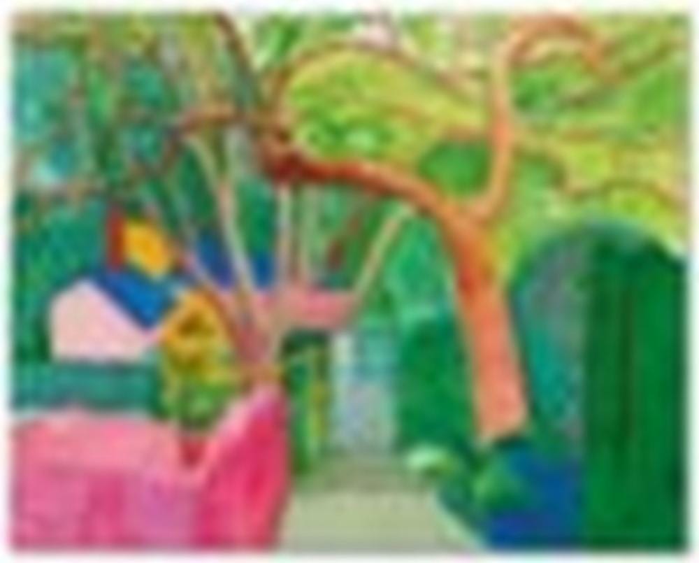 David Hockney (B. 1937) The Gate oil on canvas 60 x 76 in. (152.4 x 193 cm. comparable sale