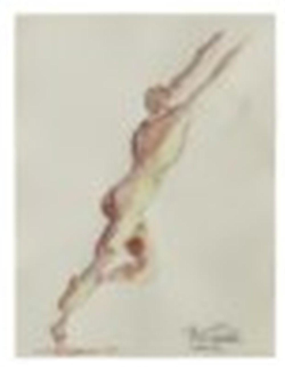 Santiago Calatrava comparable auction result: santiago calatrava b 1951 untitled nude watercolor and charcoal on pap