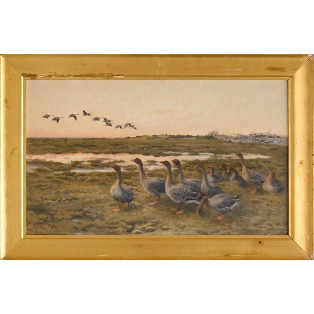 Bruno Liljefors comparable auction result: bruno liljefors attrib oil on canvas 1921