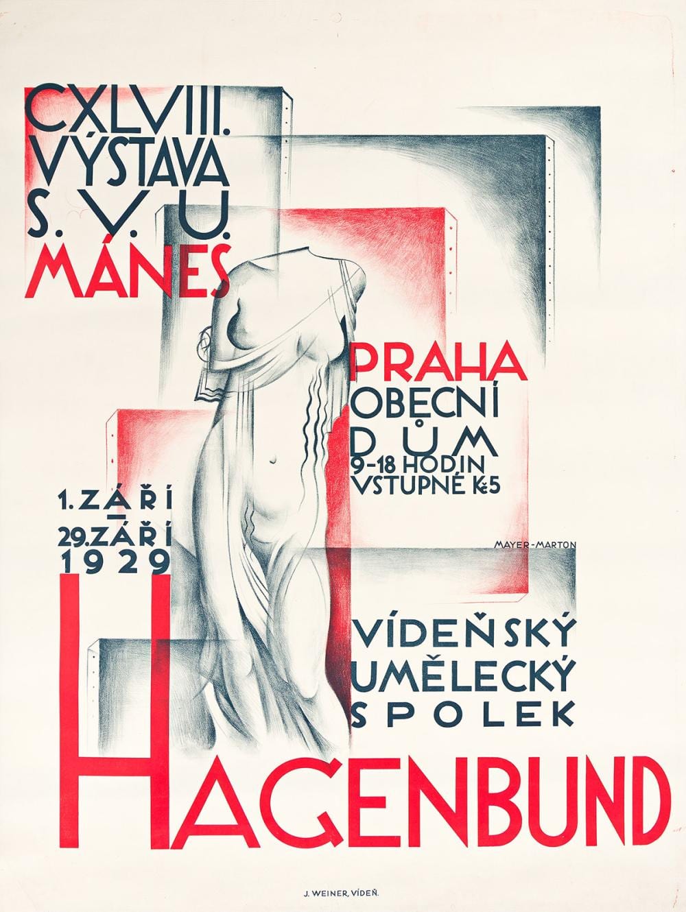 georg mayer marton 1897 1960 cxlviii vystava s v u manes hagenbund 1929 49 x37 inches 125x95 cm j weiner vienna · Swann Auction Galleries · 2023-05-18 Georg Mayer-Marton comparable auction result: georg mayer marton 1897 1960 cxlviii vystava s v u manes hagenbund 1929 49 x37 inches 125x95 cm j weiner vienna