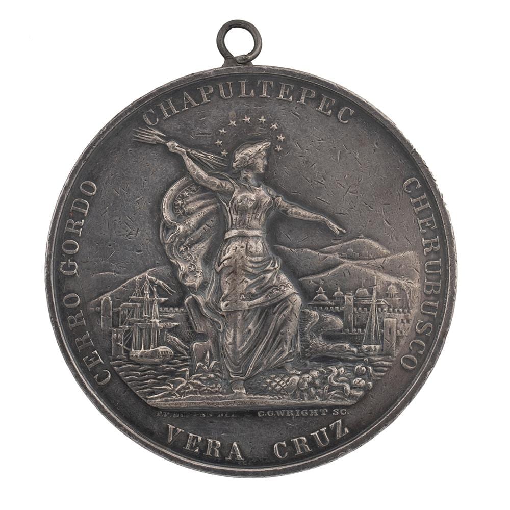 New York Regiment of Volunteers, Mexican War Veteran's Medal for Michael F. Morris, Co. K sold by Lewis & Grant Auctions, lot 81 — auction record photograph