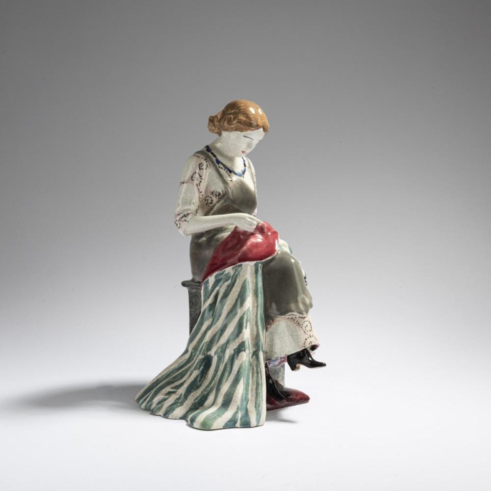 Eduard Klablena comparable auction result: eduard klablena seamstress 1912 14