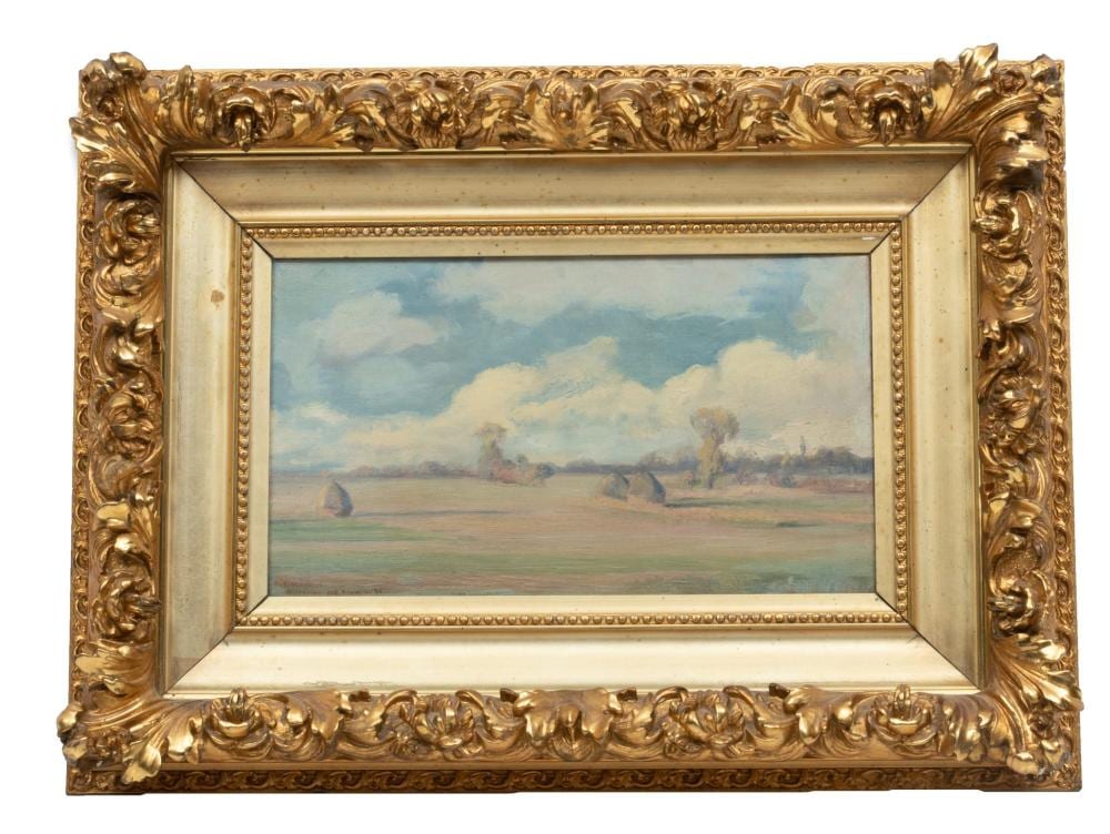 George Bertrand Mitchell comparable auction result: george bertrand mitchell american 1874 1966 oil on canvas 1896 huvers sur oise farm 96 h 9 w 15 5