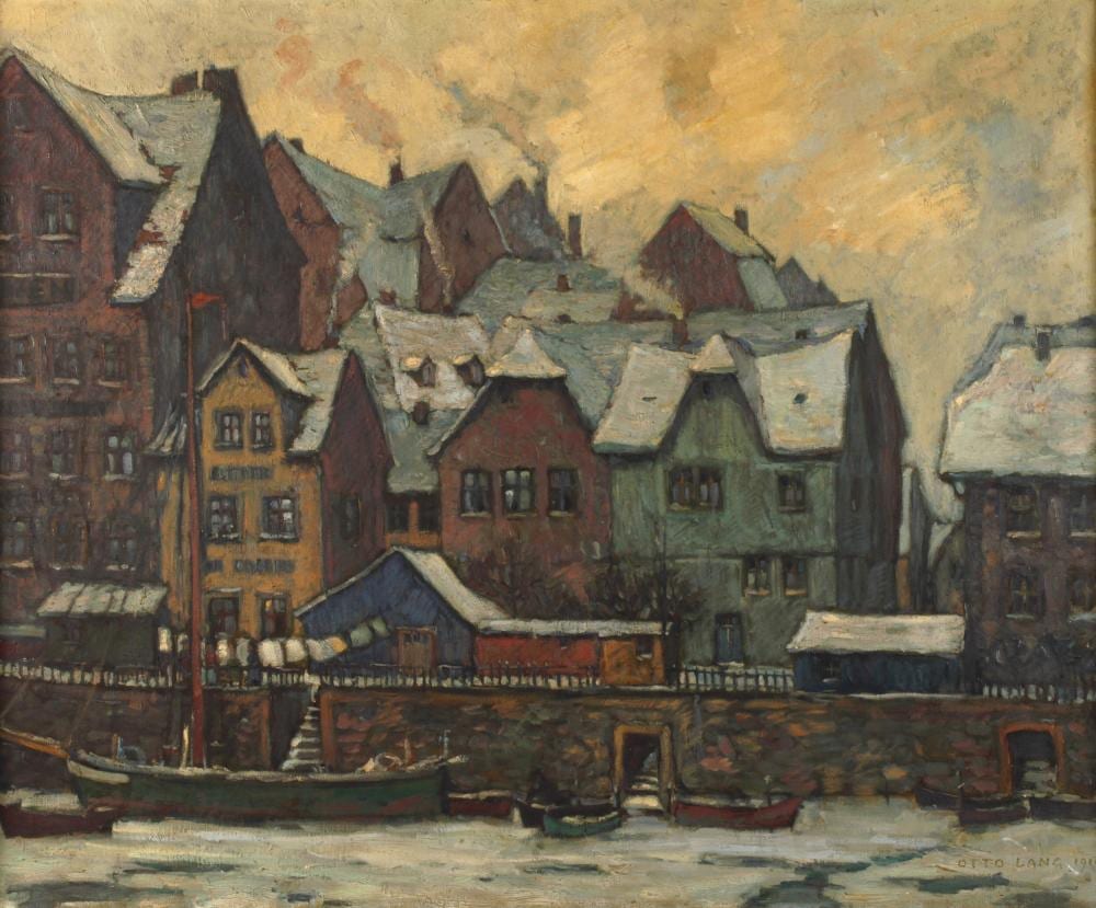 Otto Lang-Wollin comparable auction result: otto lang wollin alte stadt am wasser
