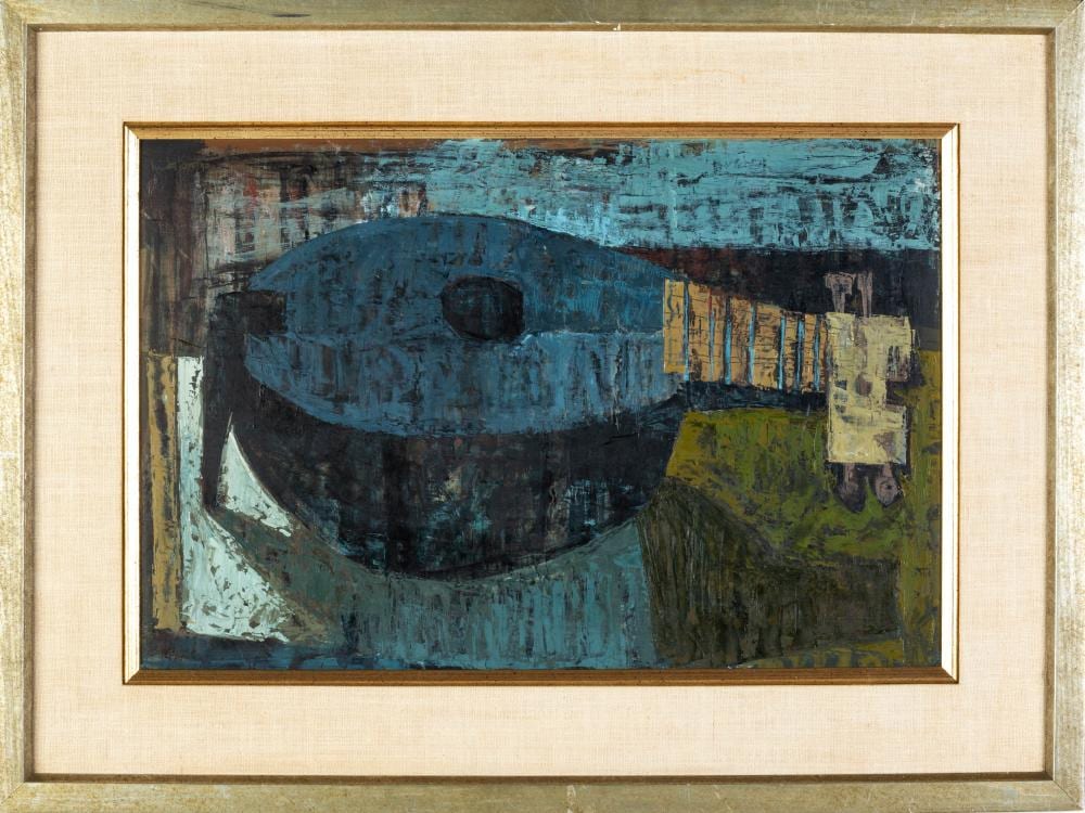 Alfonsas Dargis comparable auction result: alfonsas dargis lithuanian 1909 1996 blue guitar