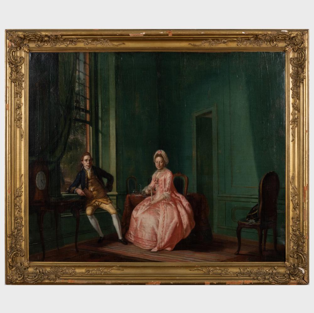 Hermanus Numan comparable auction result: hermanus numan 1744 1820 portrait of the poet johannes nomsz 1758 1805 and his wife in their sitting room amsterdam
