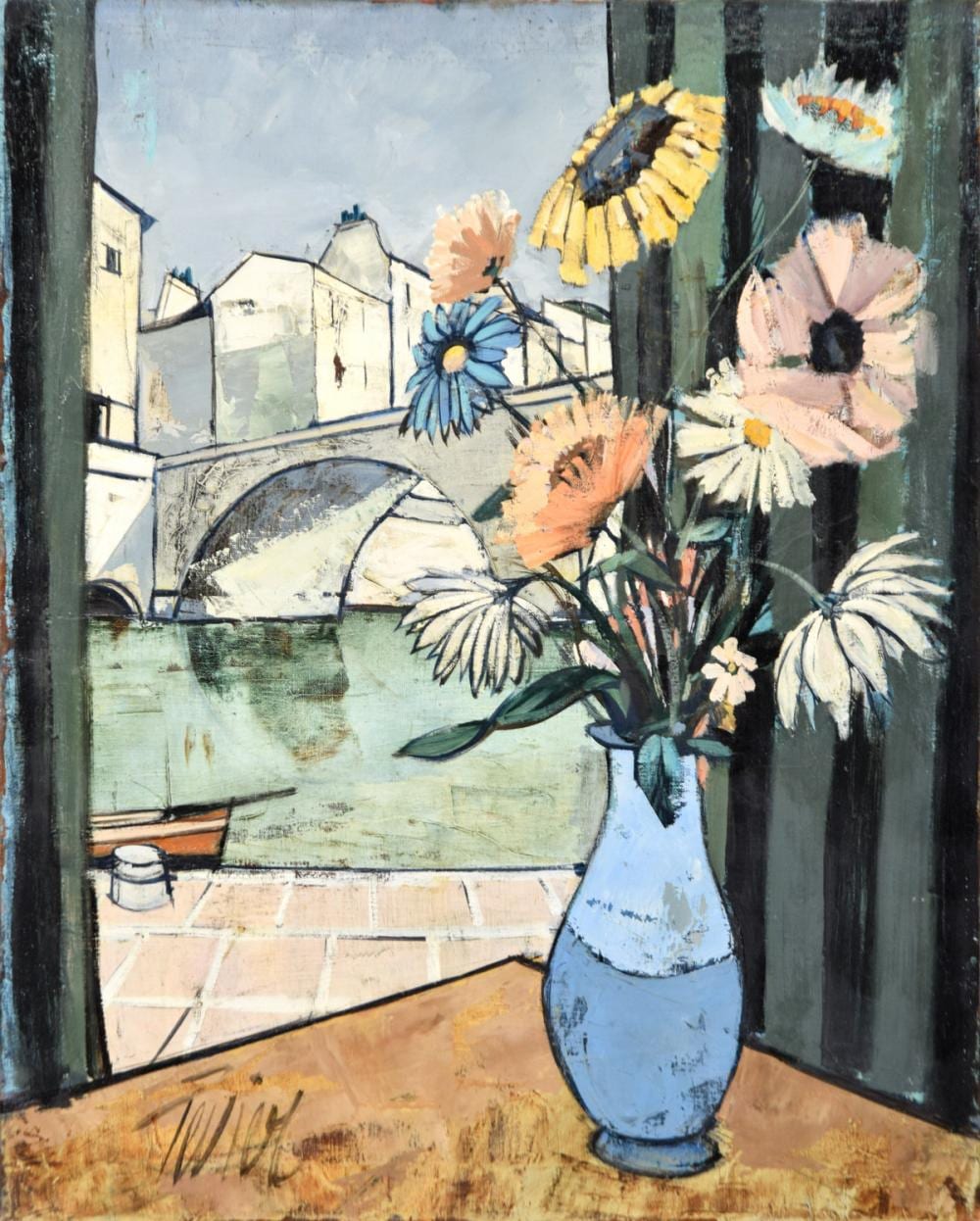 Charles Levier Painting, Floral Bouquet sold by Palm Beach Modern Auctions, lot 949 — auction record photograph