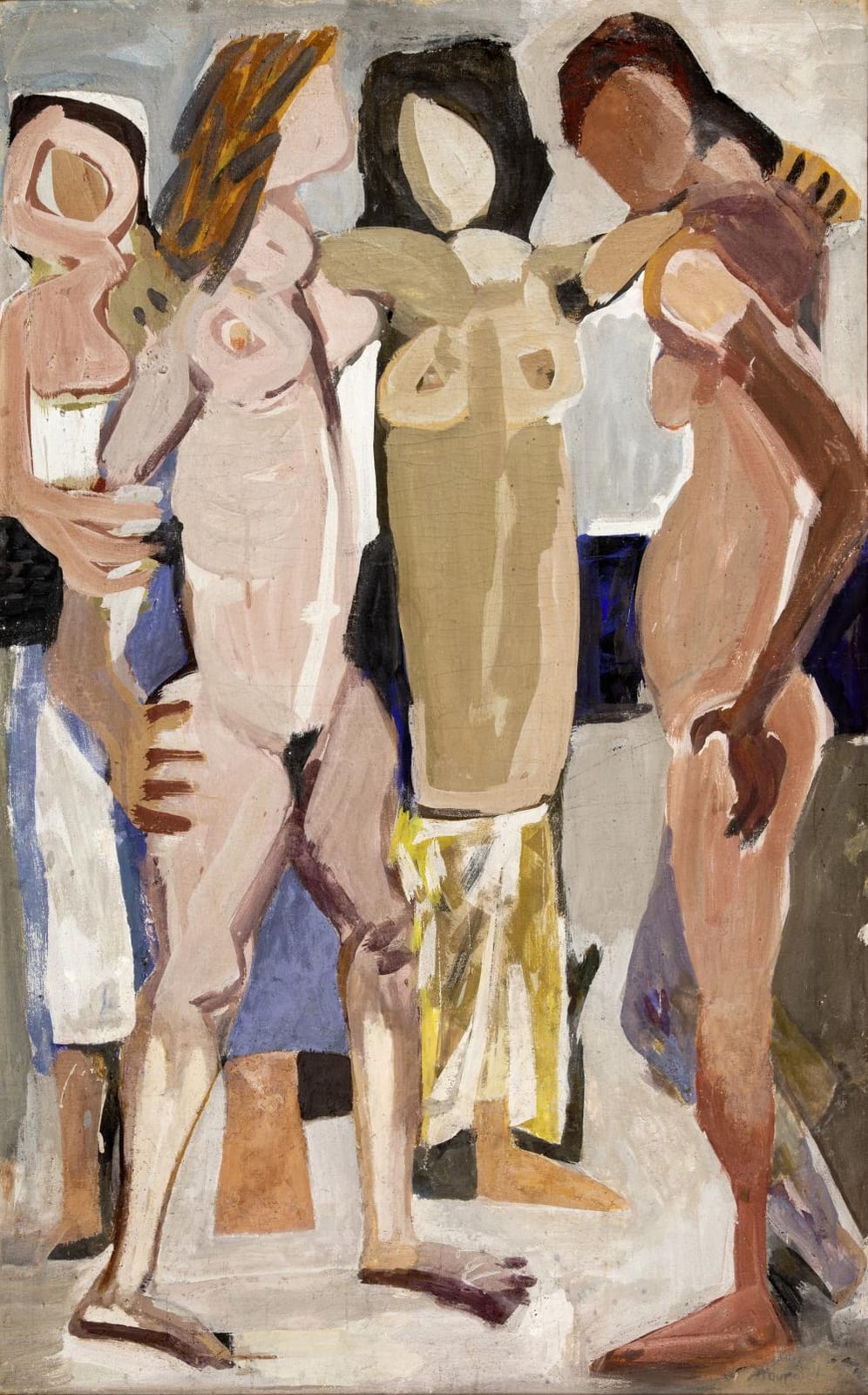 George Mavroidis comparable auction result: georgios mavroidis greek 1912 2003 la danse signed in greek lower right oil on canvas