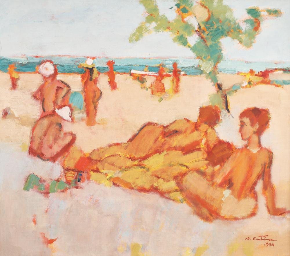 Augustin Costinescu comparable auction result: augustin costinescu on the beach