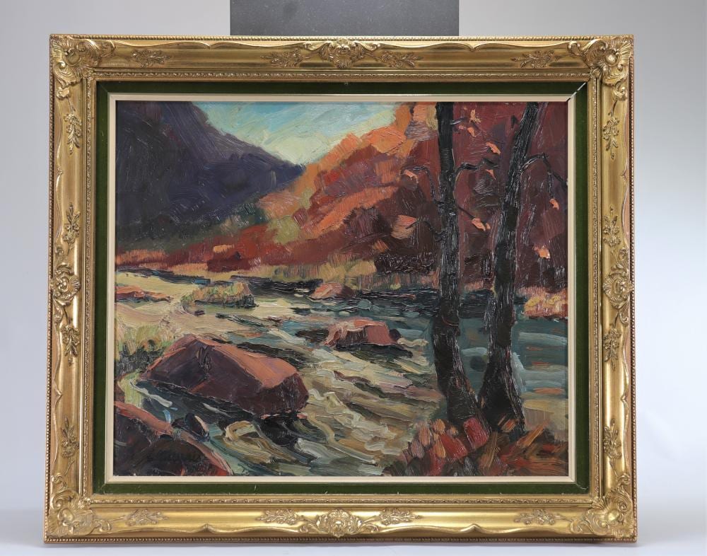 Emmanuel Meuris comparable auction result: emmanuel meuris 1894 1969 oil on panel fond de quarreux